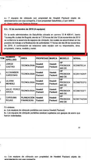 Indagatoria, investigaciones, EPS, Salud Vida, Fiscalía: Fiscalía indaga robos y operaciones irregulares de la EPS Salud Vida