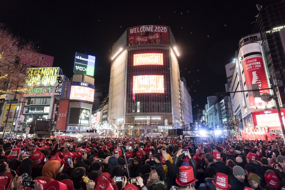 En Tokio, Japón, decidieron recibir el año nuevo durante el evento You Make Shibuya Countdown 2019-2020. En Tokio, Japón, decidieron recibir el año nuevo durante el evento You Make Shibuya Countdown 2019-2020.