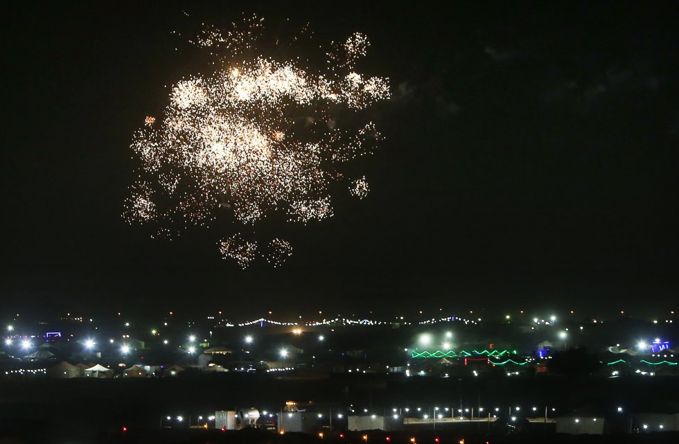 Kuwait celebró con fuegos artificiales el 1 de enero. Kuwait celebró con fuegos artificiales el 1 de enero.