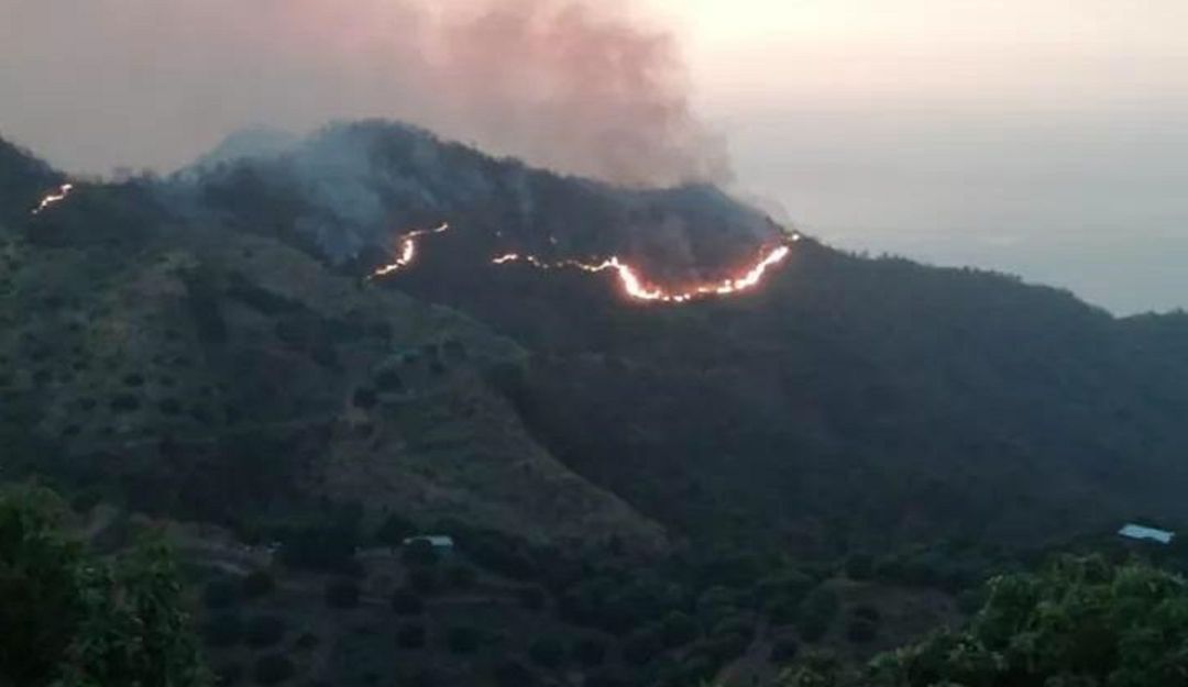 La Sierra Nevada arde en el departamento del Magdalena