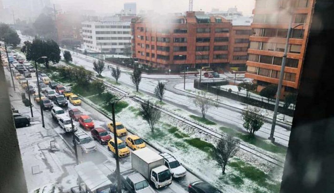 Noticias Bogotá: Fuerte granizada en el norte de Bogotá: Así fue la