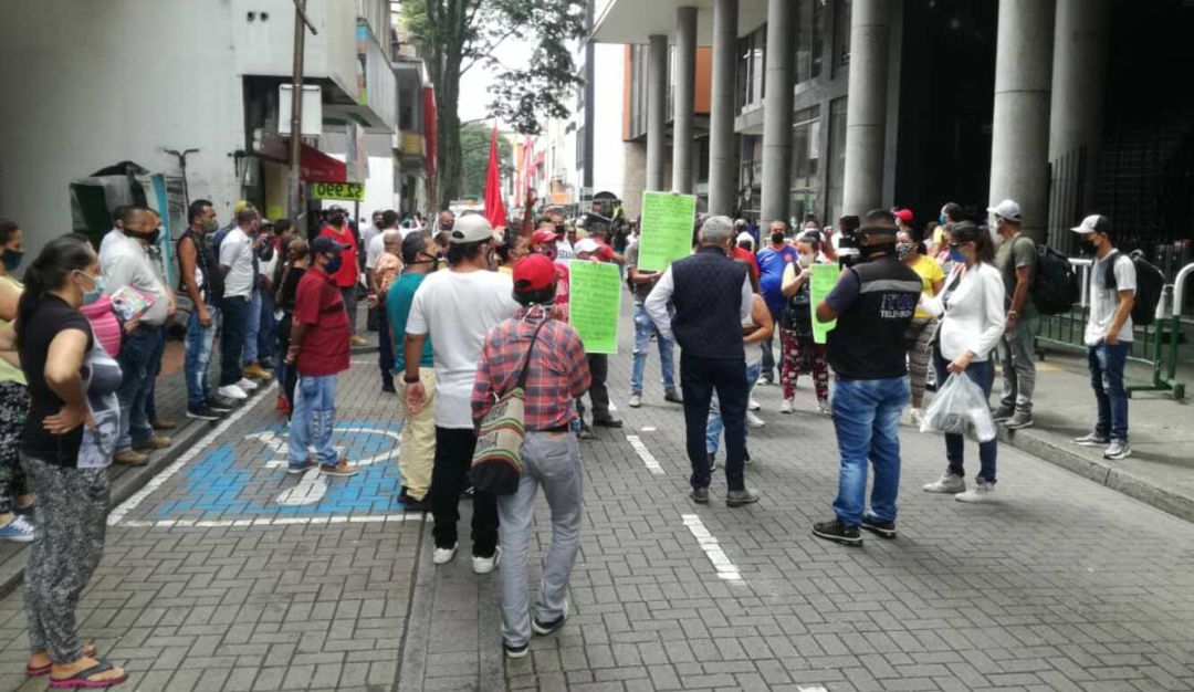 Protestas sociales en Pereiera: Protesta de vendedores informales por medidas adoptadas en Pereira