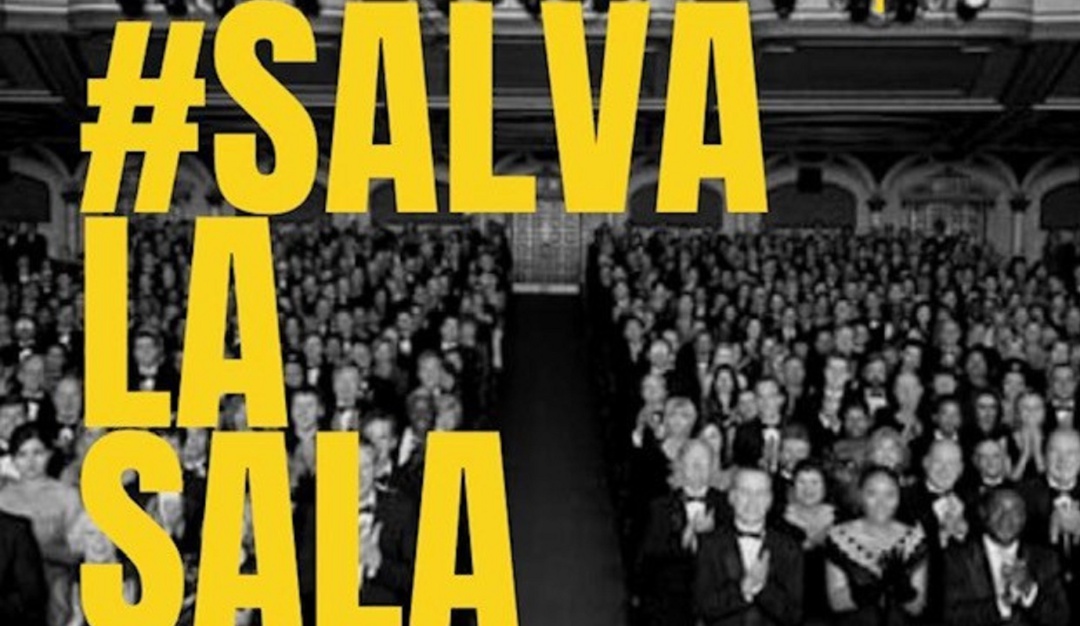 salva la sala para ayudar a los actores