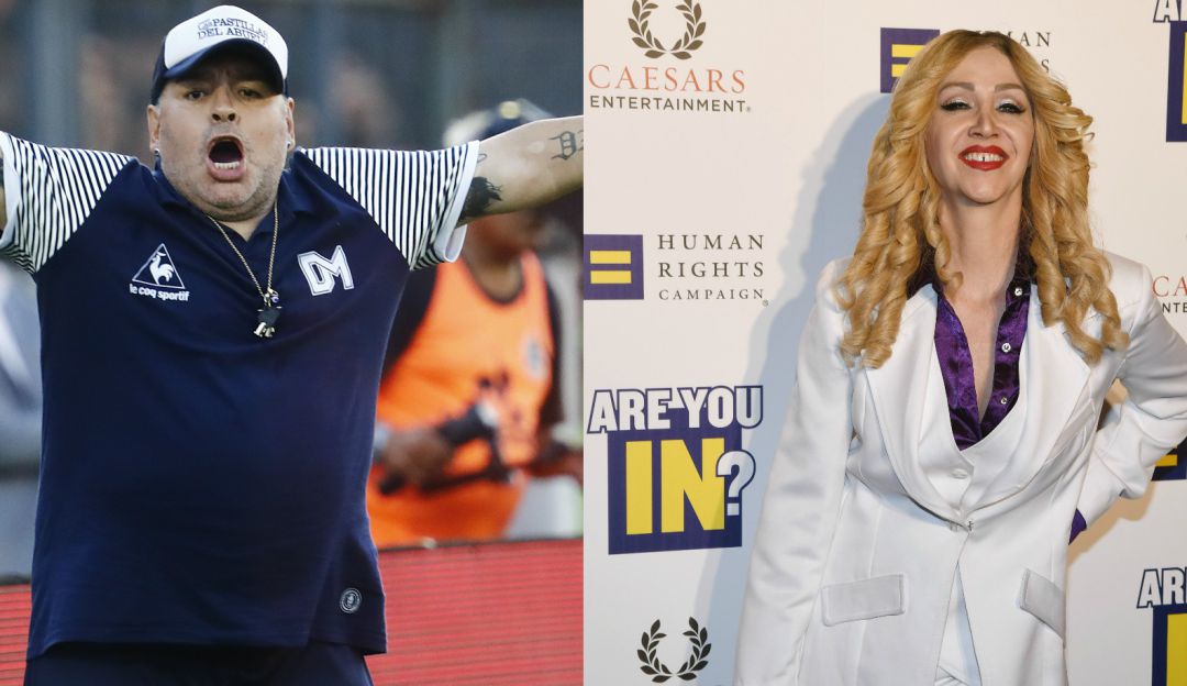 Get Maradona And Madonna Gif