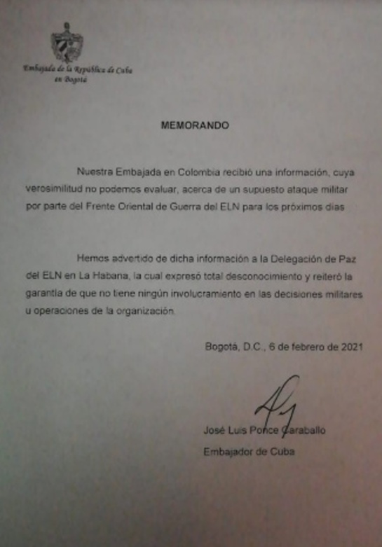Documento conocido por Caracol Radio Documento conocido por Caracol Radio