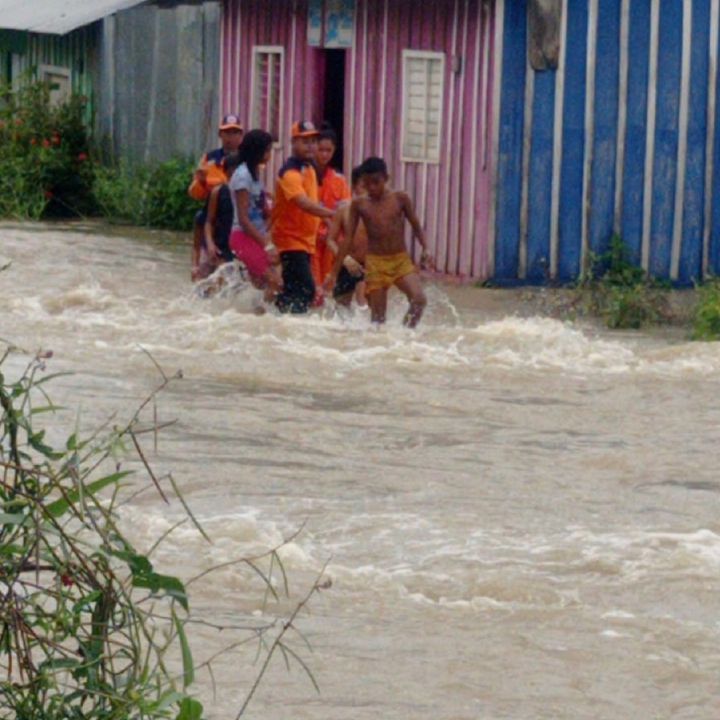 Inundaciones en el sur de Bolívar por desbordamiento del río Cauca