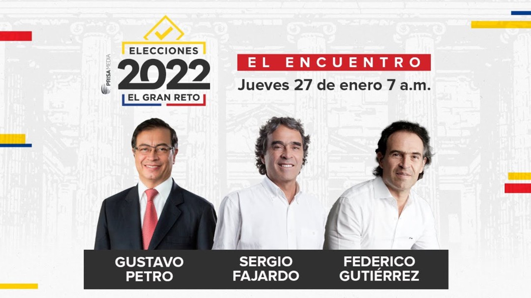 Petro, Fajardo y Gutiérrez, invitados al debate presidencial de Prisa Media