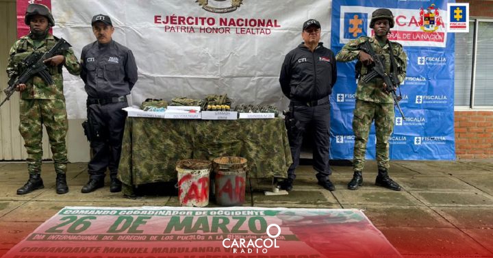 Seizure of explosives: They seize explosives with which they attacked a judicial commission in Cauca |  Popayan